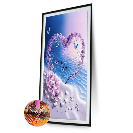 Beach Scenery - Full Round Drill Diamond Painting 40*60CM