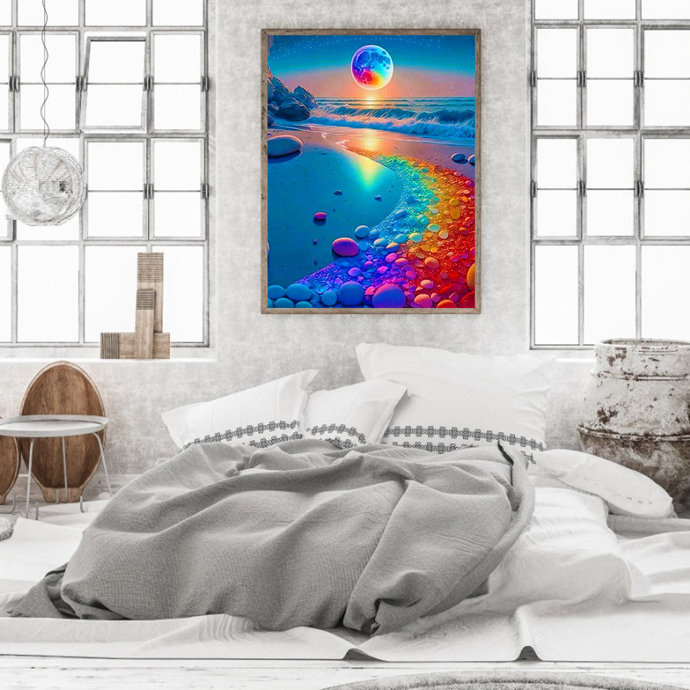 Rainbow Beach - Full Round Drill Diamond Painting 30*40CM