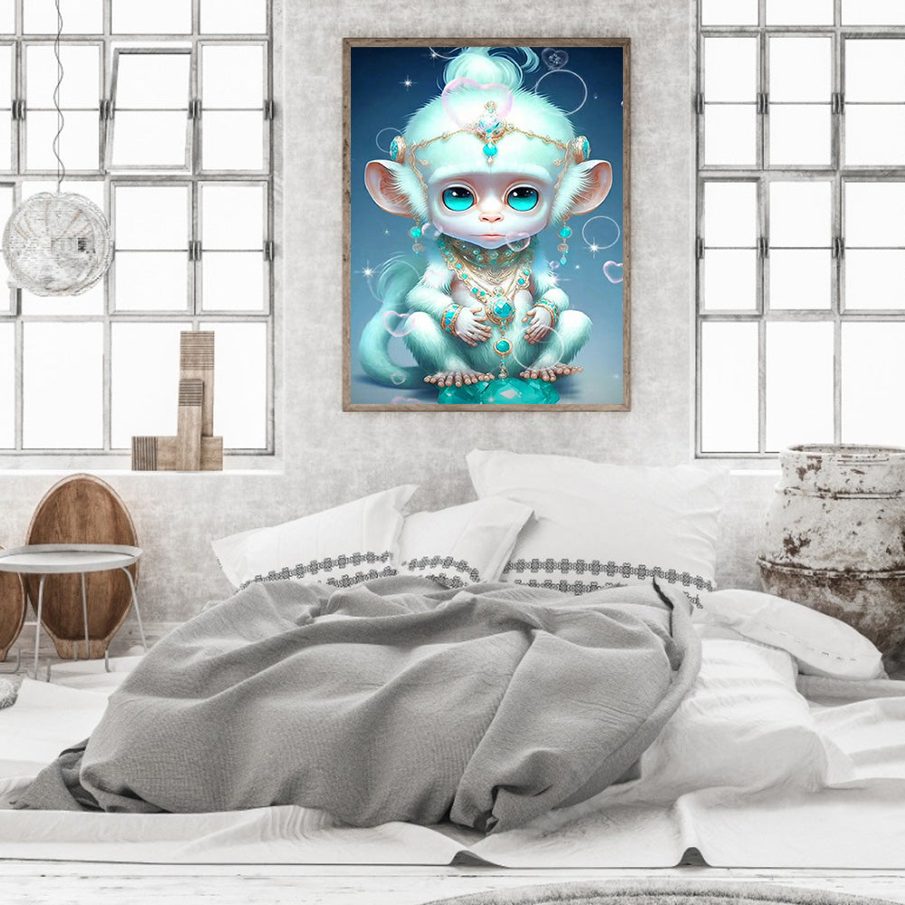 12 Zodiac Monkeys - Full Round Drill Diamond Painting 30*40CM