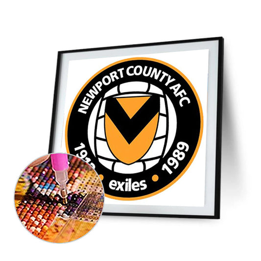 Newport County Football Club - Full Round Drill Diamond Painting 35*35CM