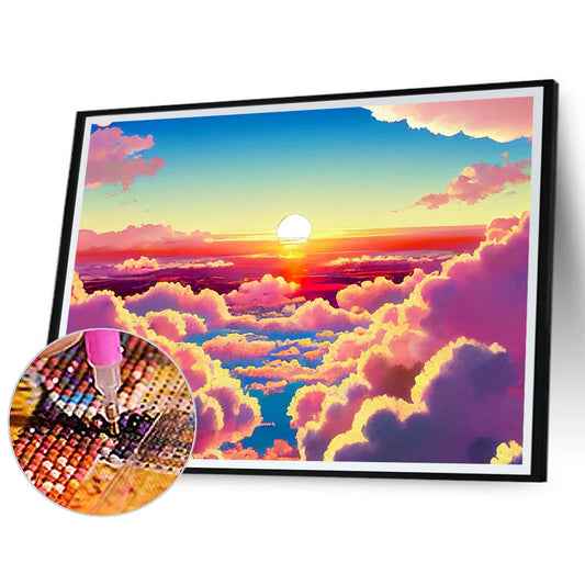 Sunrise At Sea - Full Round Drill Diamond Painting 40*50CM