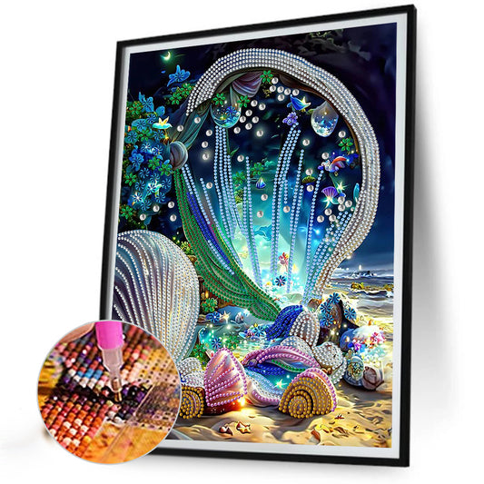 Dream Shell - Special Shaped Drill Diamond Painting 30*40CM