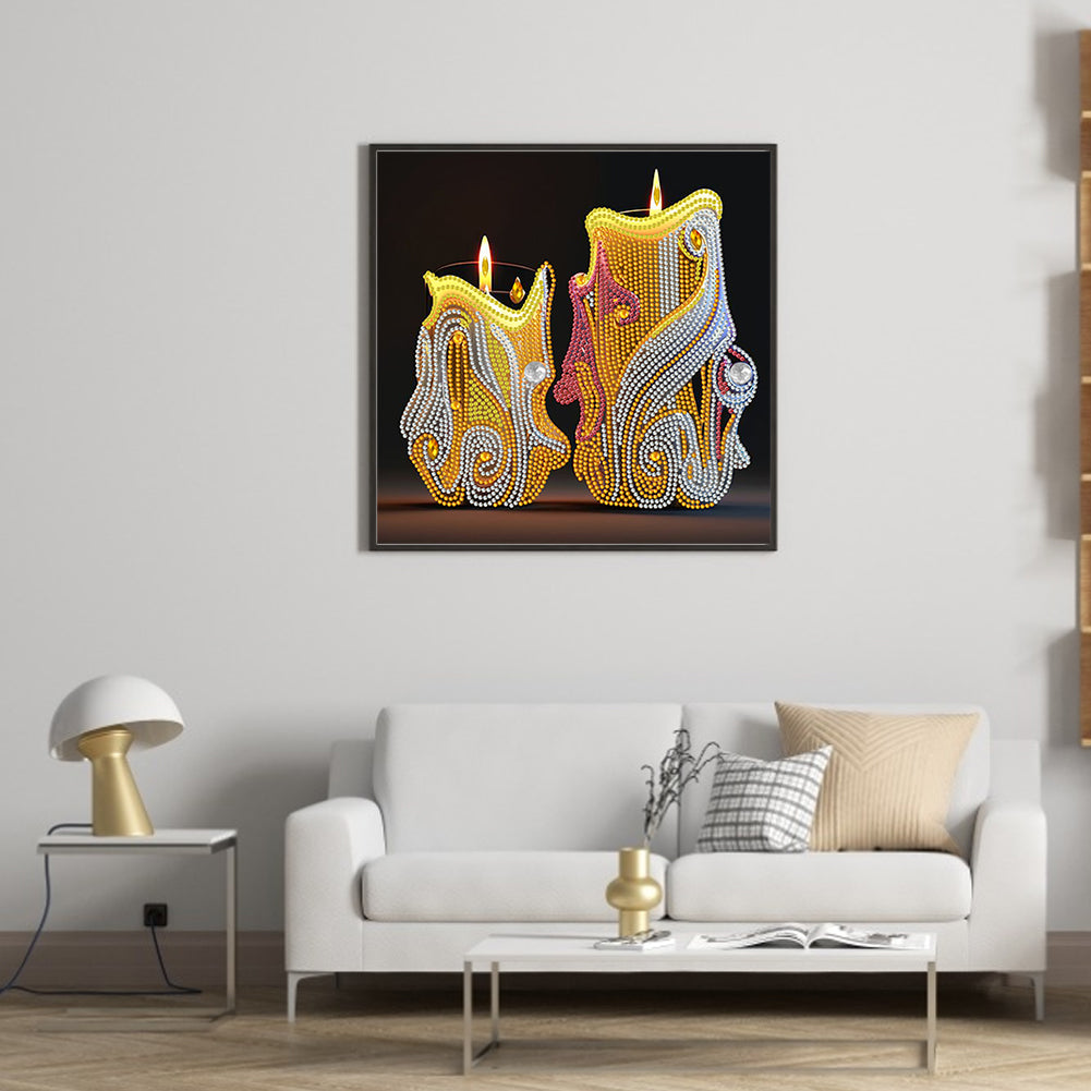 Candle Prayer - Special Shaped Drill Diamond Painting 30*30CM