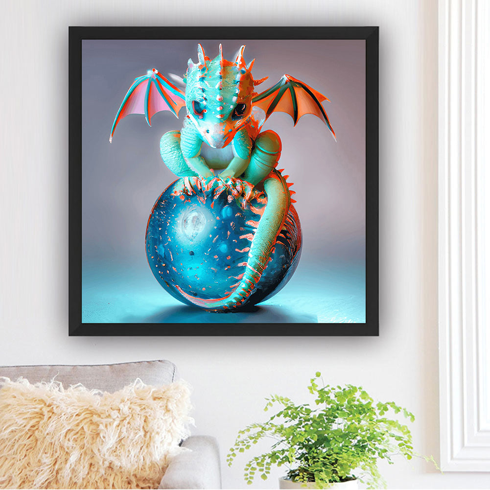 Guardian Planet Little Pterosaur - Full Round Drill Diamond Painting 30*30CM