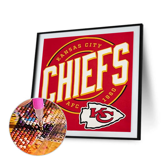 Northwest Kansas City Chiefs - Full Round Drill Diamond Painting 40*40CM