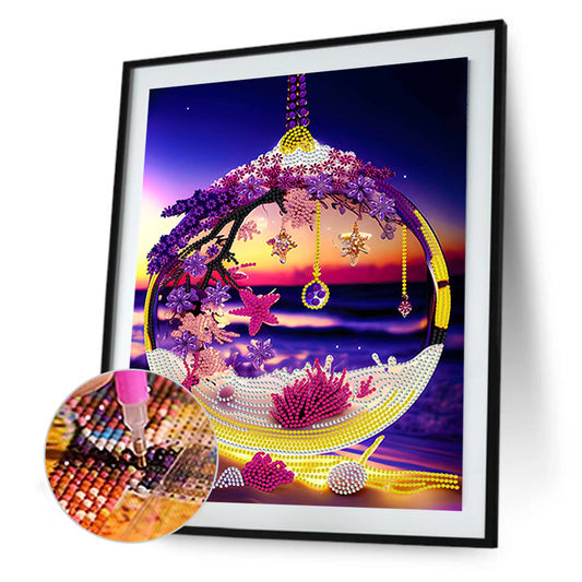 Fantasy Crystal Pendant - Special Shaped Drill Diamond Painting 30*40CM