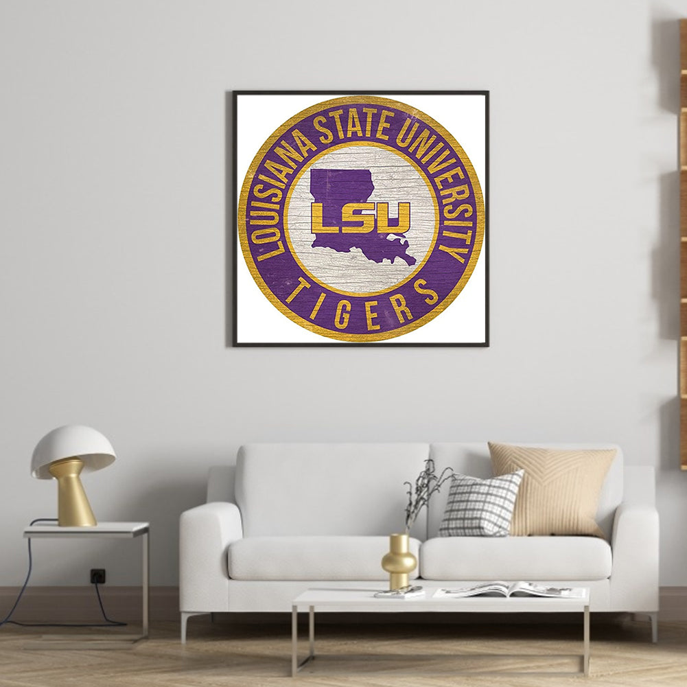 Louisiana State University - Full Round Drill Diamond Painting 40*40CM