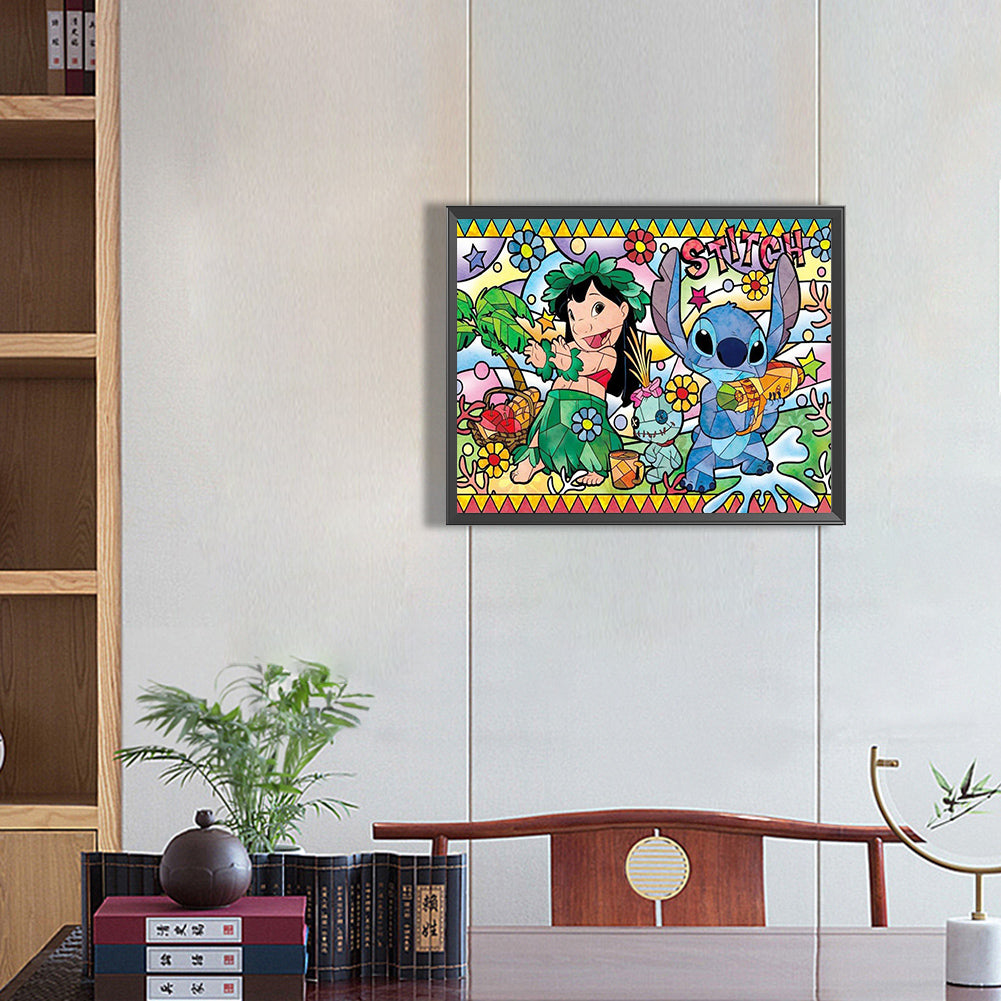 Stitch - Full Round Drill Diamond Painting 50*35CM