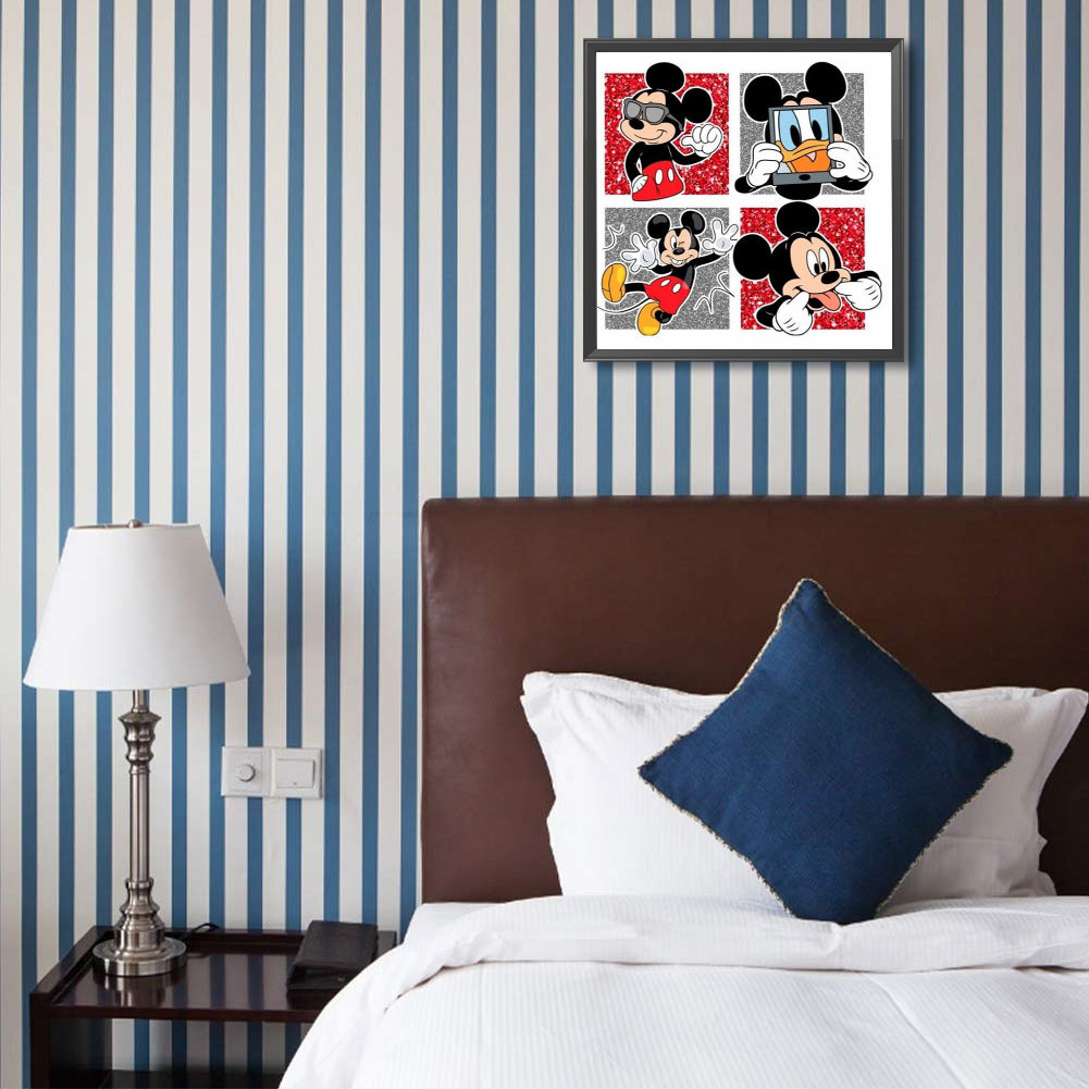 Mickey Mouse - Full Round Drill Diamond Painting 40*40CM