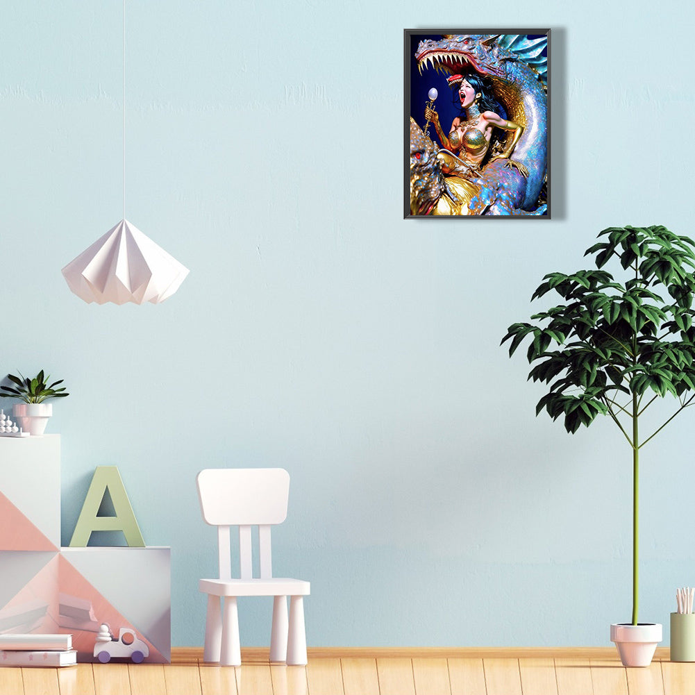 Beauty And The Beast - Full Round Drill Diamond Painting 30*40CM