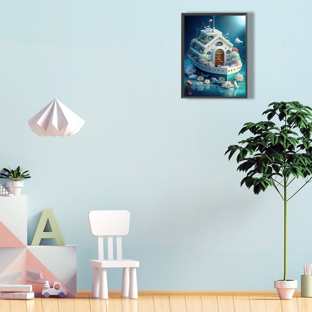 Flower Cruise - Full Round Drill Diamond Painting 30*40CM