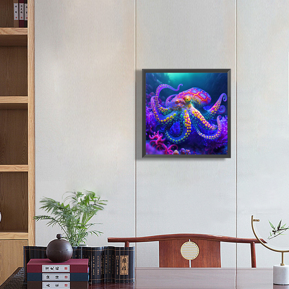 Octopus - Full Round Drill Diamond Painting 30*30CM