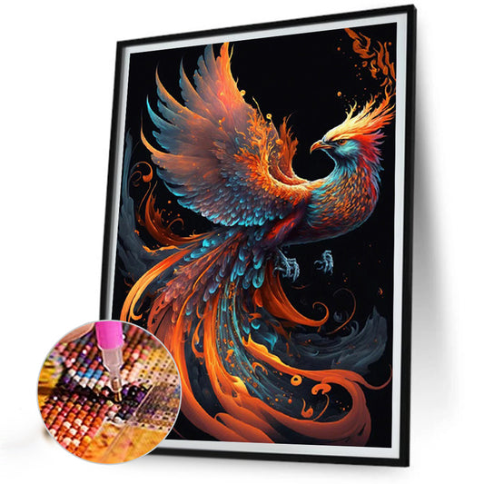 Flaming Phenix - Full Round Drill Diamond Painting 30*40CM