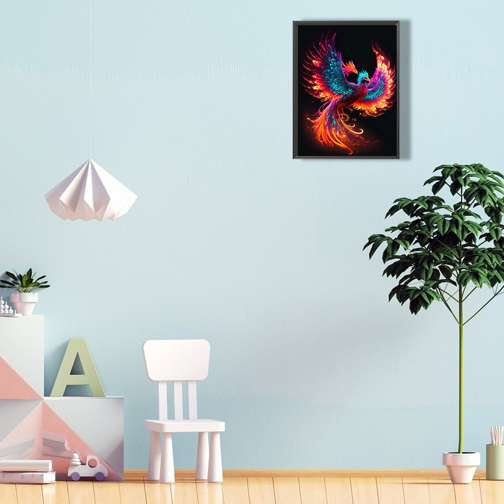 Flaming Phenix - Full Round Drill Diamond Painting 30*40CM