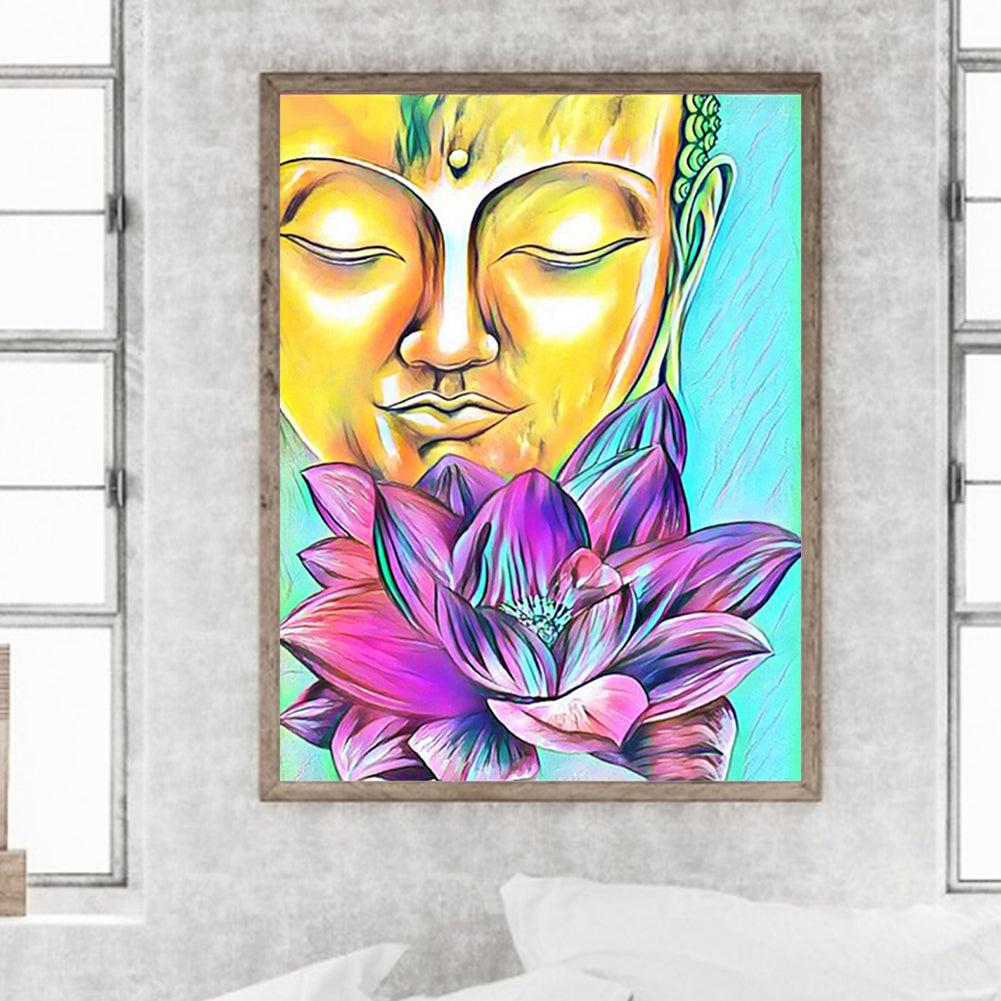 Buddha Statue - Full Round Drill Diamond Painting 40*50CM