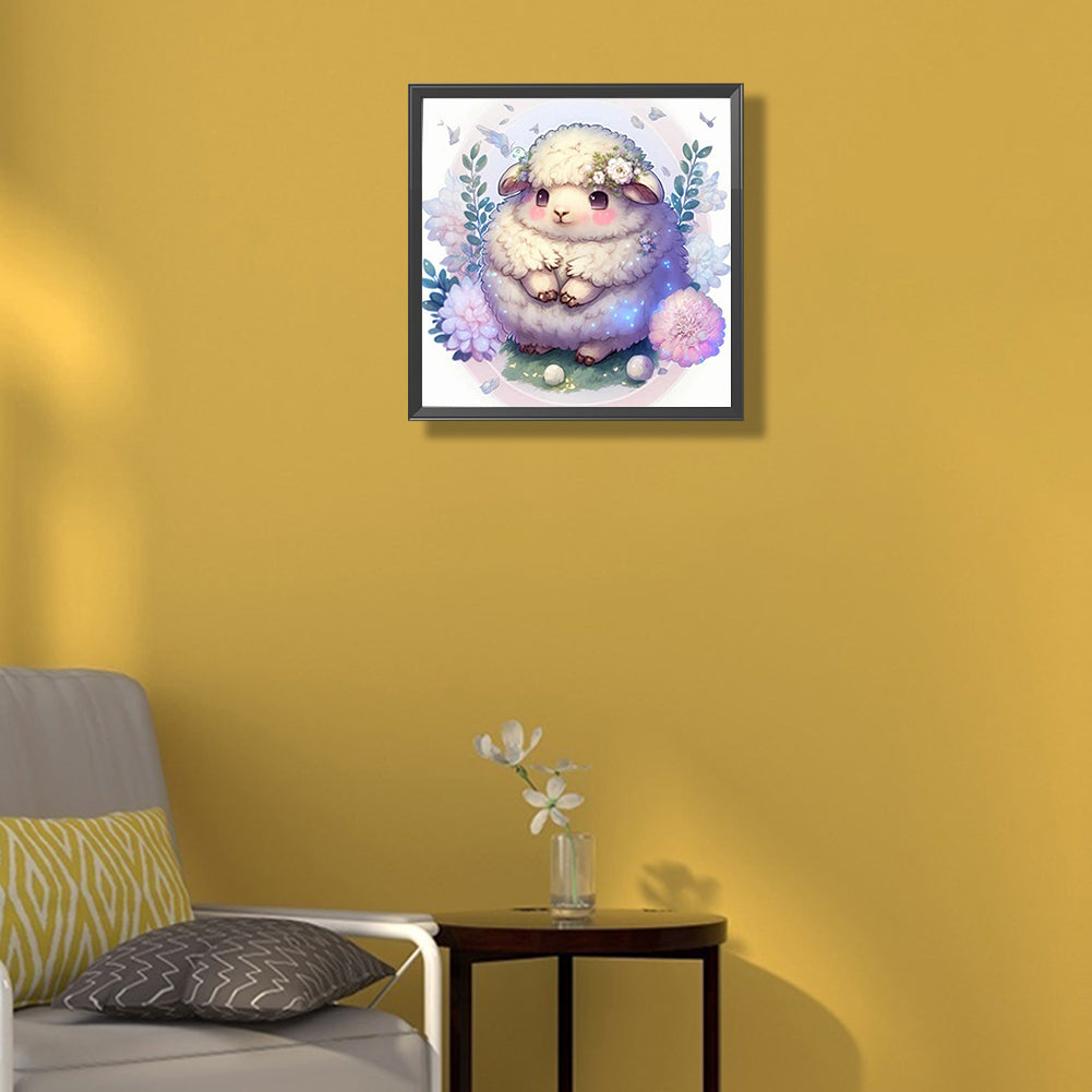 Sheep-O630*30cm(canvas) full-round drill diamond painting