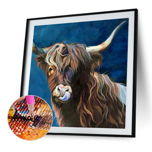 Highland Yak - Full Square Drill Diamond Painting 30*30CM