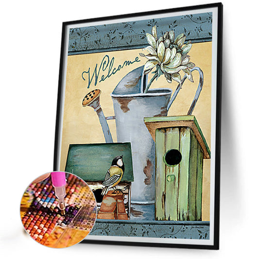Small Mailbox - Full Round Drill Diamond Painting 50*60CM