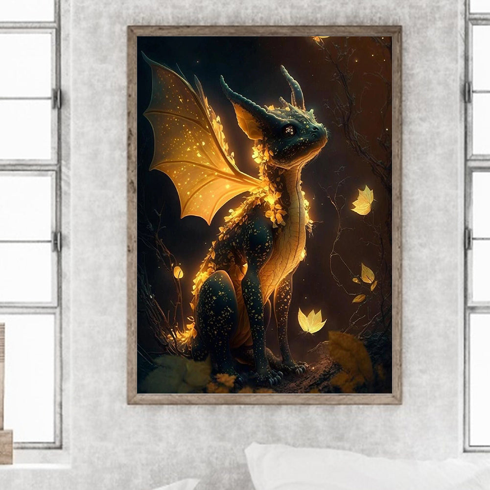 Pterosaur 30*40Ccm(canvas) full round drill diamond painting
