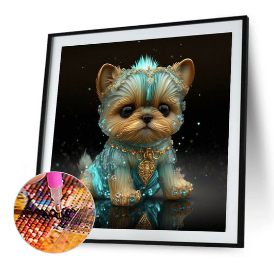 Cute Puppy 30*30Ccm(canvas) full round drill diamond painting