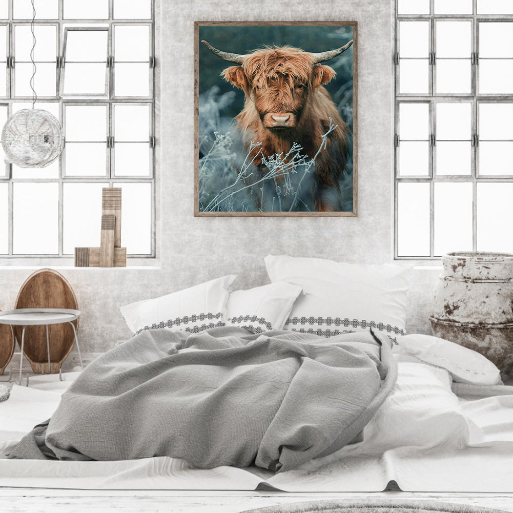 Grass Bull - Full Square Drill Diamond Painting 50*60CM