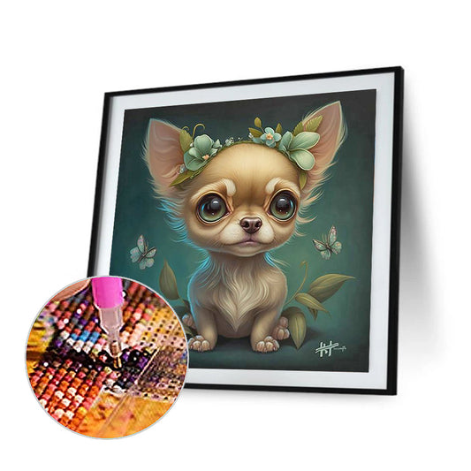 Cute Puppy - Full Round Drill Diamond Painting 30*30CM