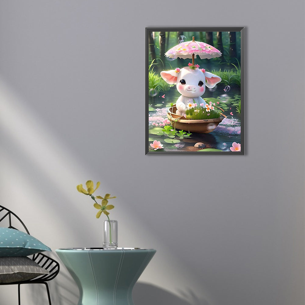 Animals On Board - Calf - Full Square Drill Diamond Painting 30*40CM