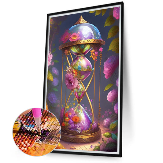 Flower And Hourglass - Full Round Drill Diamond Painting 40*70CM