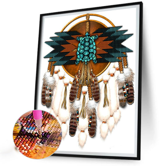 Native American Dreamcatcher - Full Round Drill Diamond Painting 30*40CM