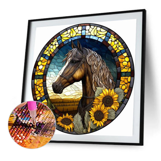 Art Window Painting - Full Round Drill Diamond Painting 30*30CM