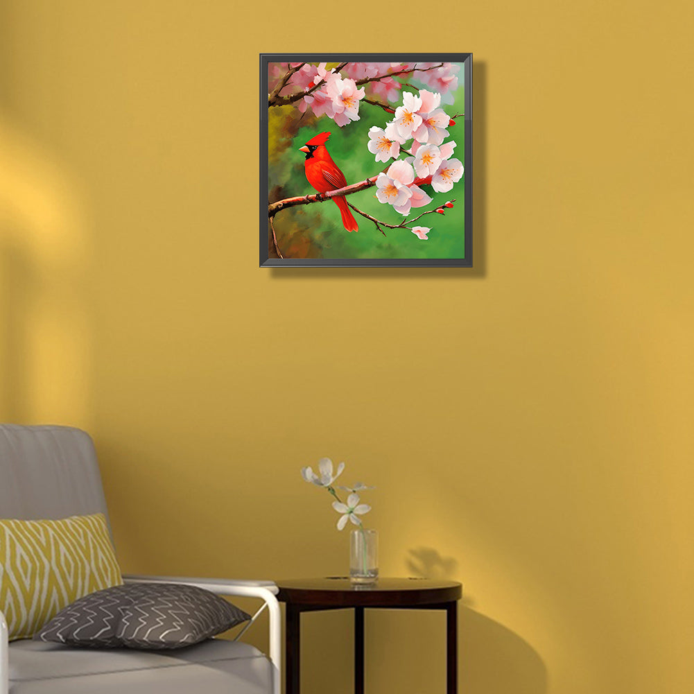 Cardinal - Full Round Drill Diamond Painting 30*30CM