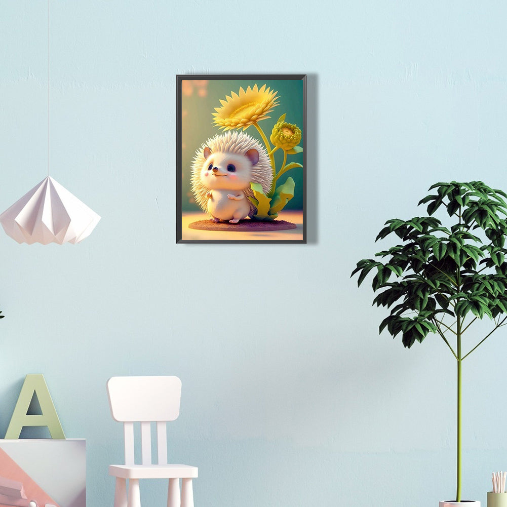 Hedgehog - Full Round Drill Diamond Painting 30*40CM