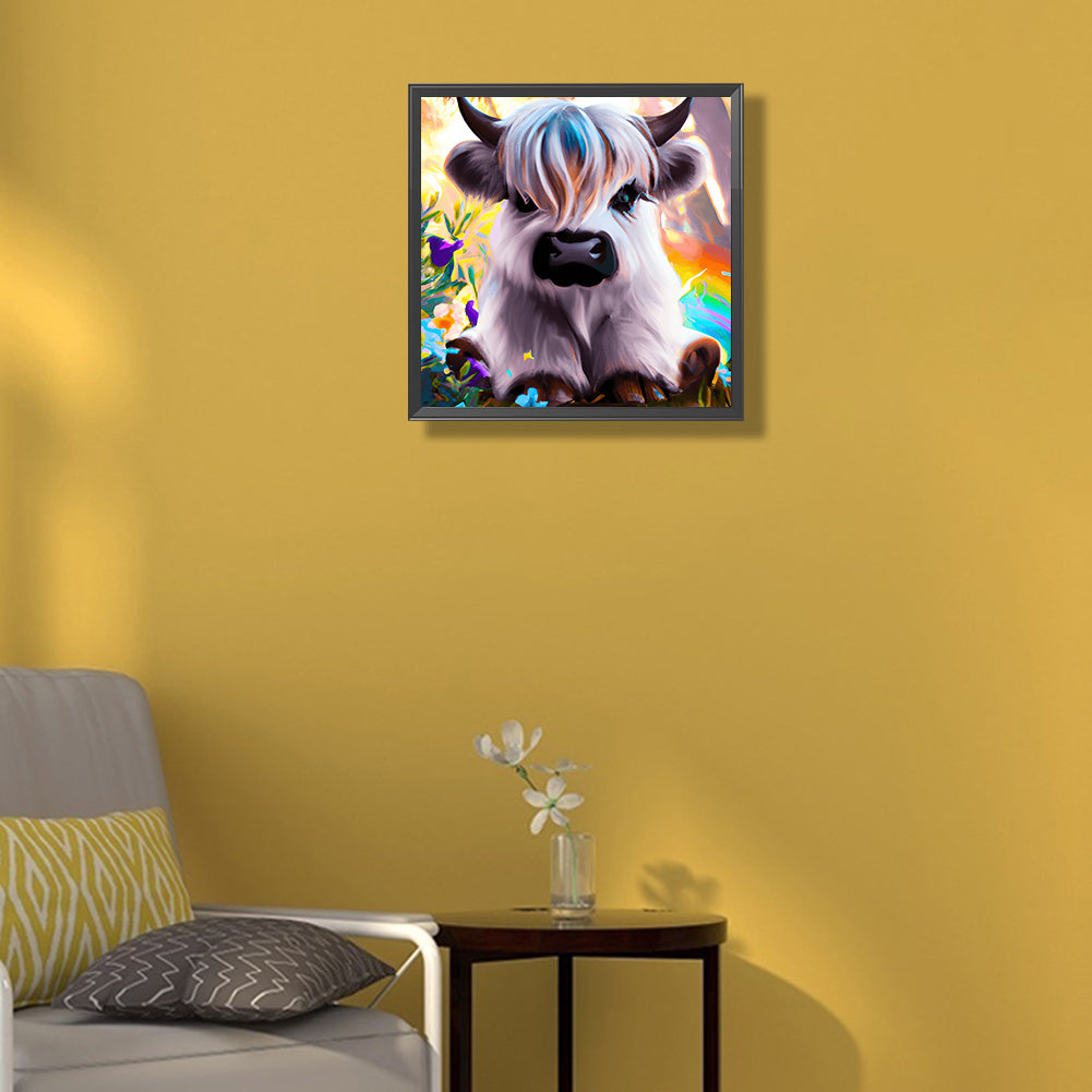 Highland Yak - Full Round Drill Diamond Painting 30*30CM
