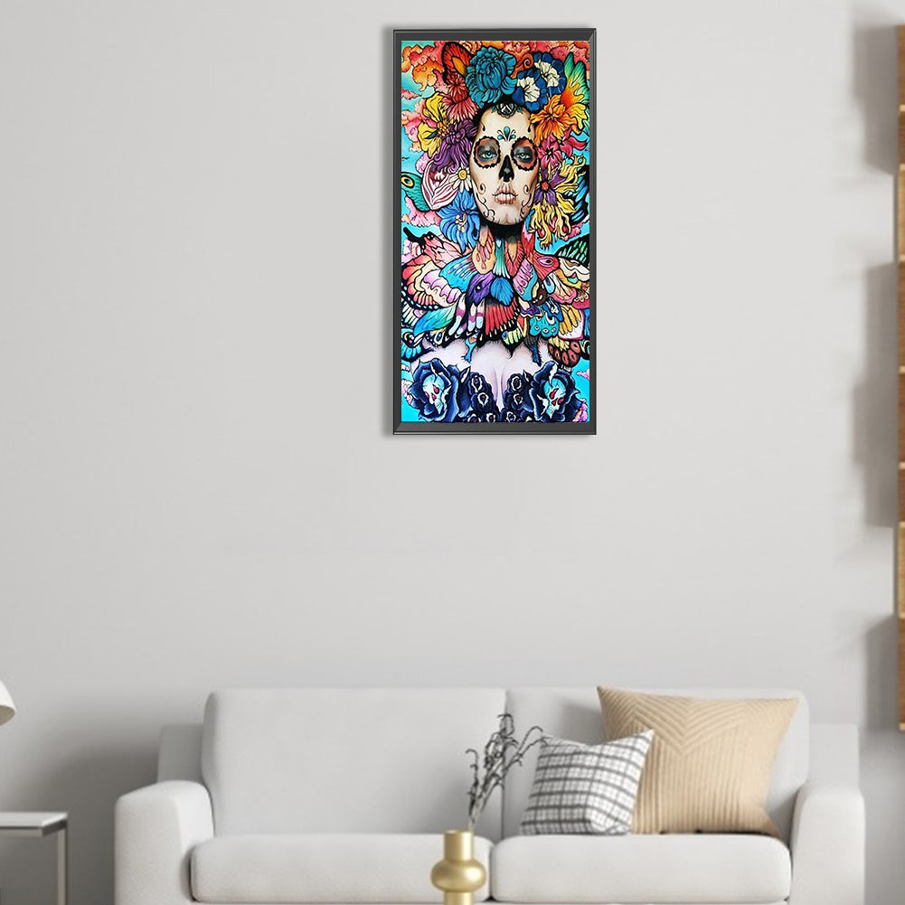 Flower Fairy - Full Round Drill Diamond Painting 30*70CM