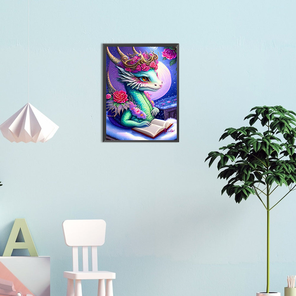 Little Dragon - Full Round Drill Diamond Painting 30*40CM