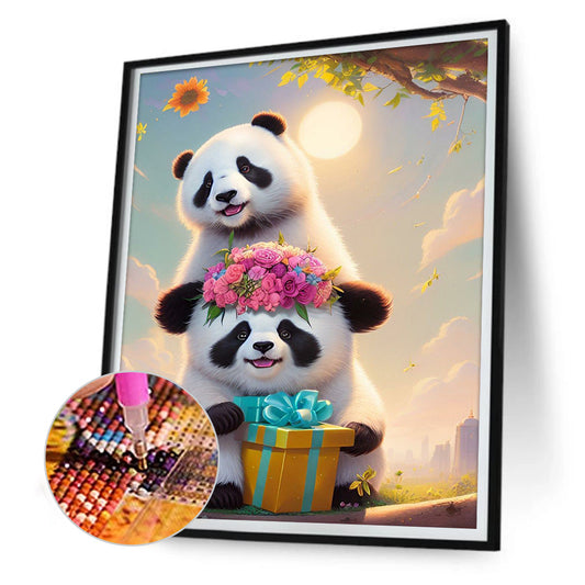 Red Panda - Full Round Drill Diamond Painting 30*40CM