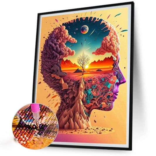 World In Mind - Full Round Drill Diamond Painting 30*40CM