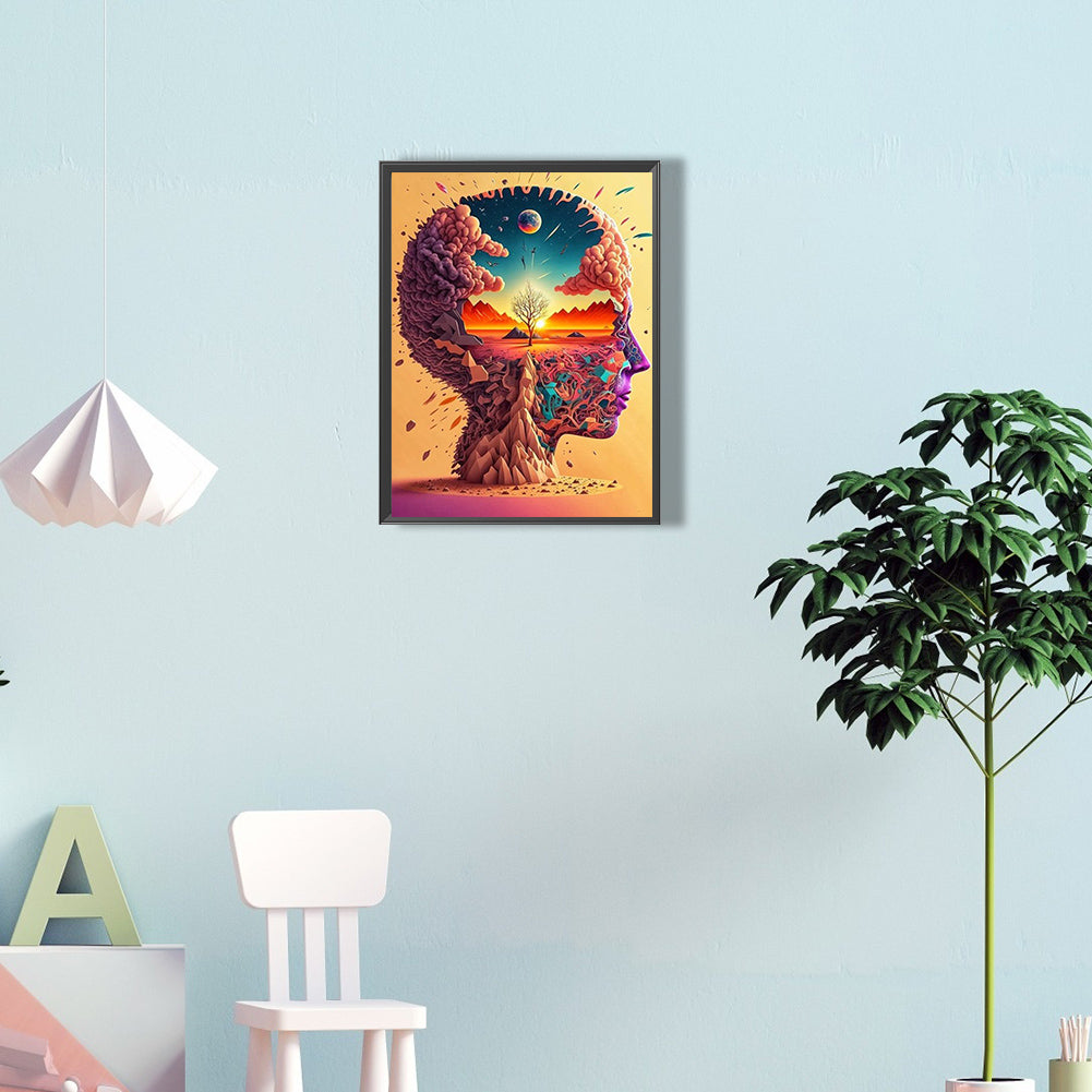 World In Mind - Full Round Drill Diamond Painting 30*40CM