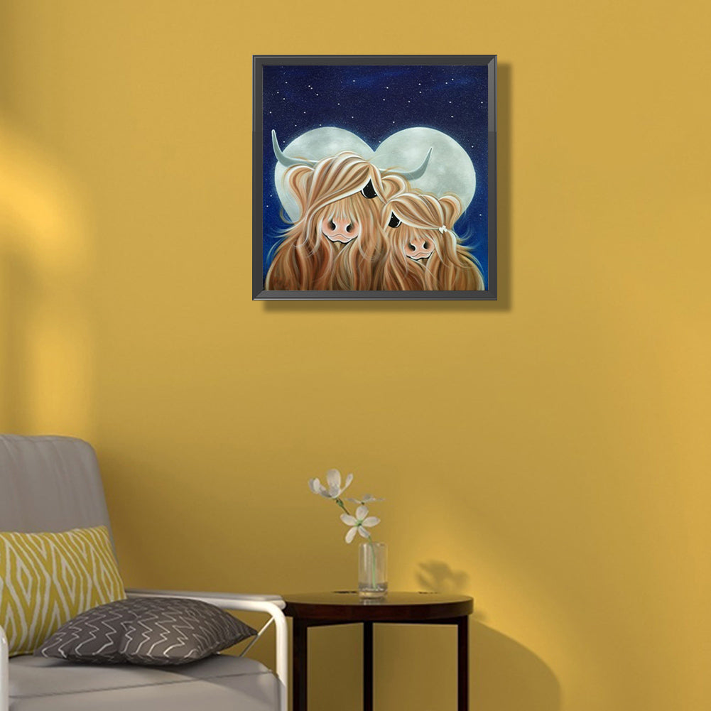 Highland Yak - Full Square Drill Diamond Painting 30*30CM