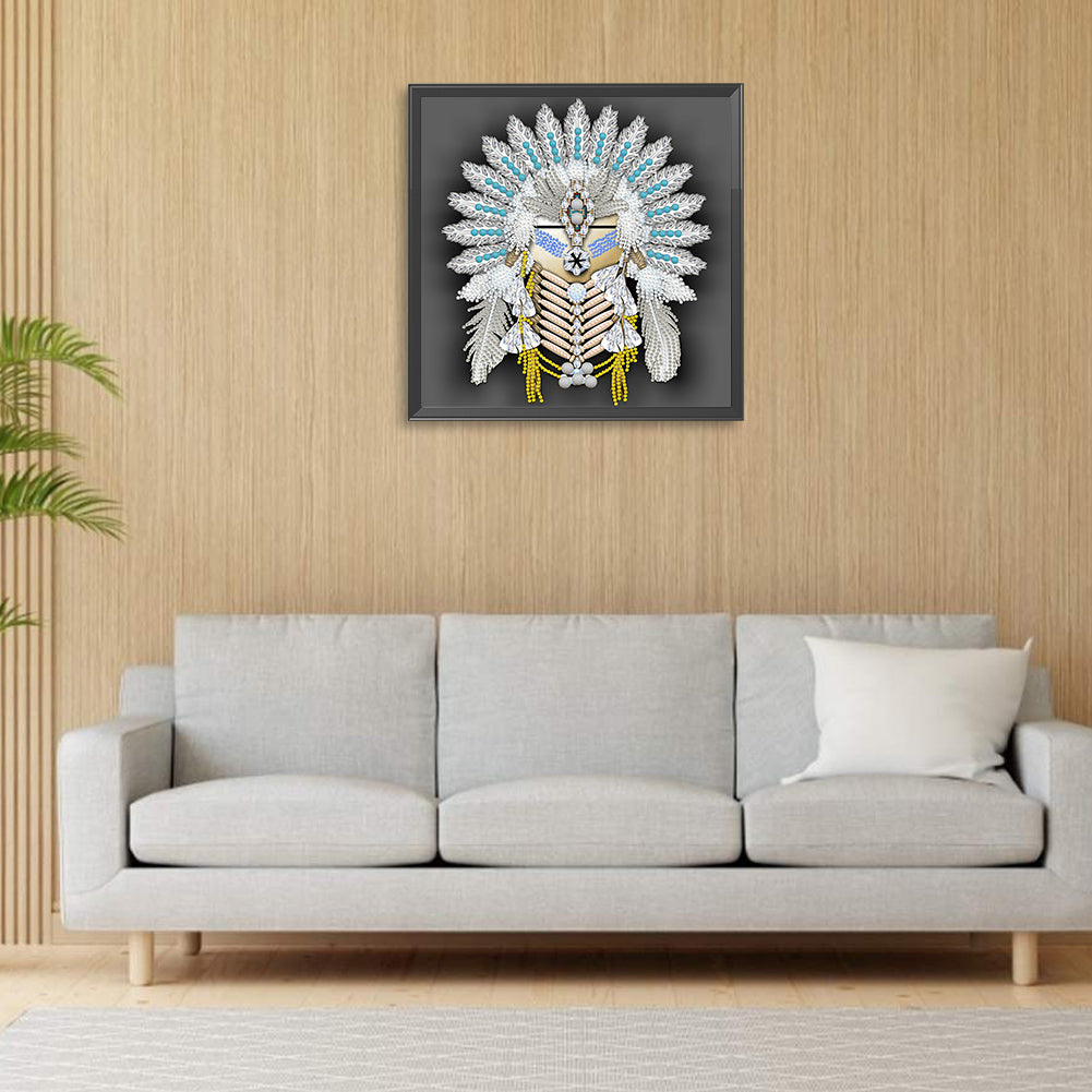 Aboriginal Indian Art - Special Shaped Drill Diamond Painting 30*30CM