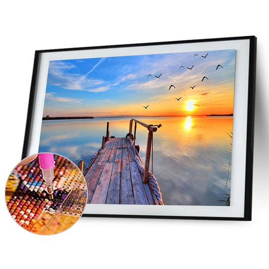 Landscape - Full Round Drill Diamond Painting 40*30CM
