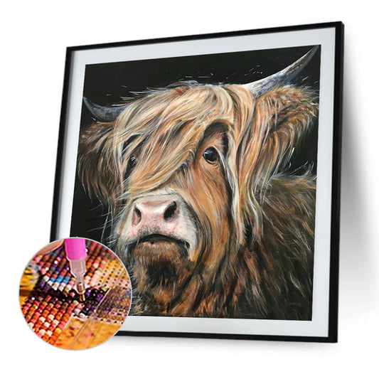 Highland Yak - Full Round Drill Diamond Painting 45*45CM