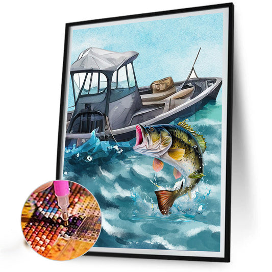 Sea ??Bass - Full Round Drill Diamond Painting 30*40CM