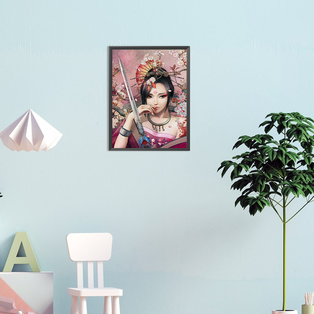 Antique Heroine - Full Round Drill Diamond Painting 30*40CM