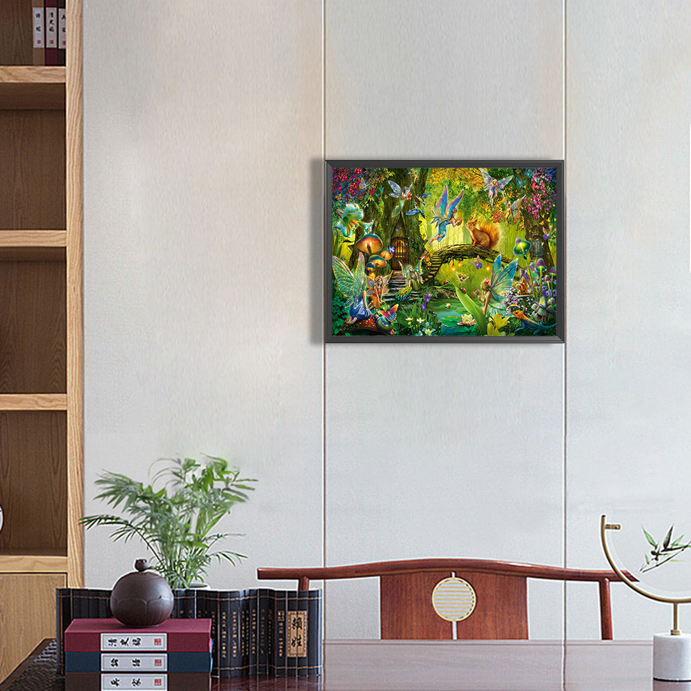 Forest Elves - Full Round Drill Diamond Painting 40*30CM