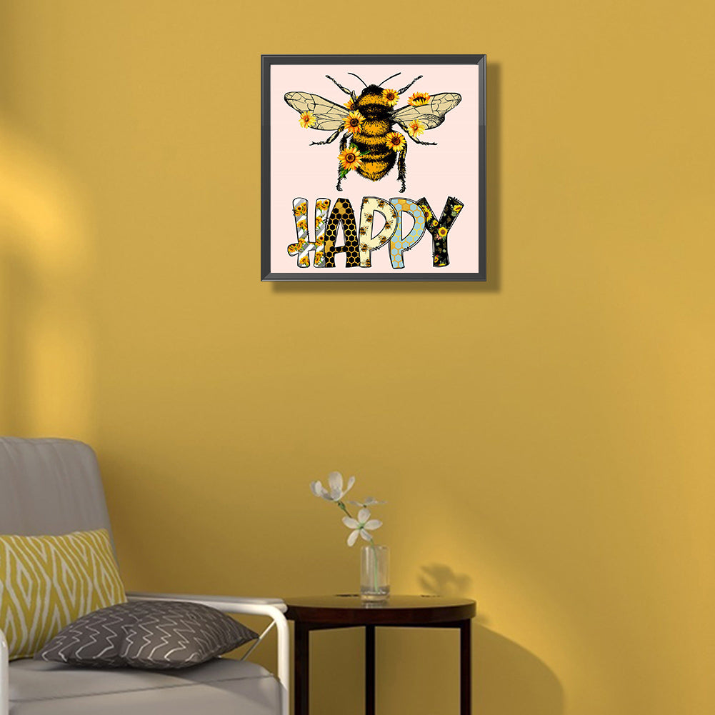 Bee - Full Round Drill Diamond Painting 40*40CM