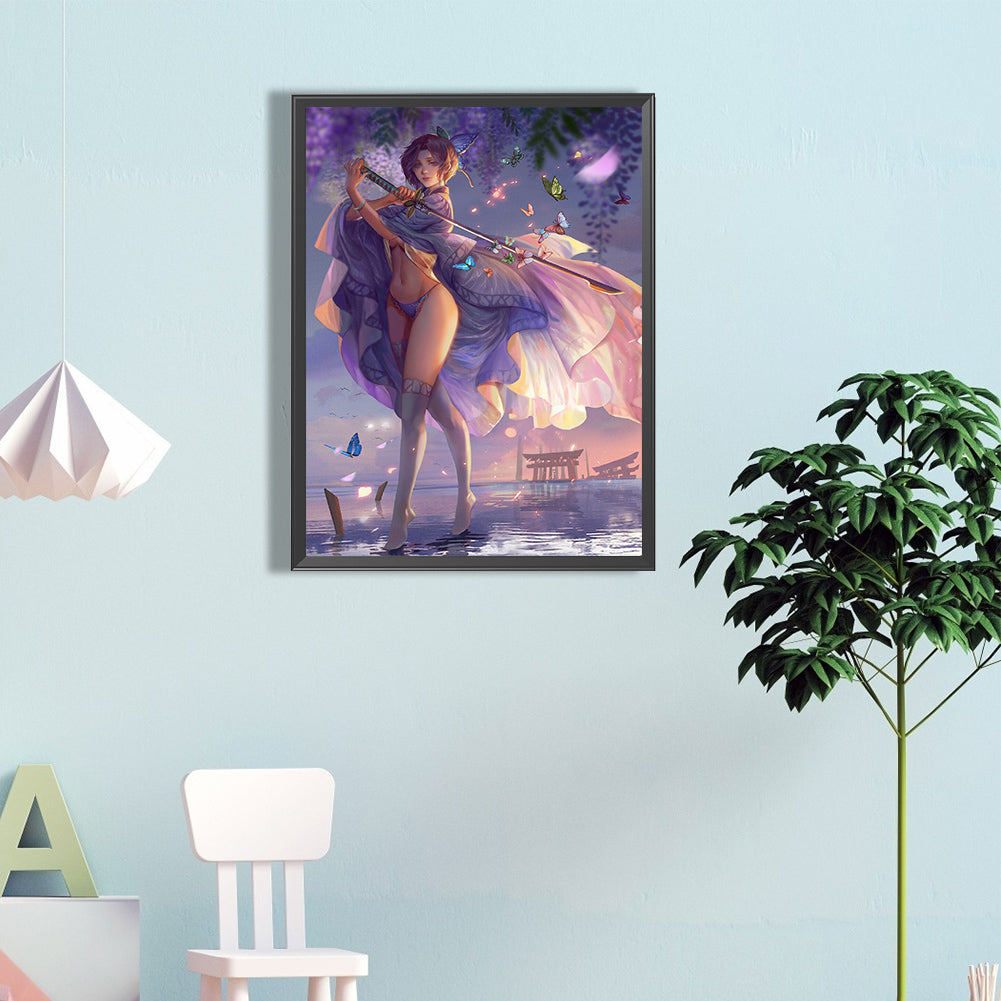 Swordsman - Full Round Drill Diamond Painting 40*60CM