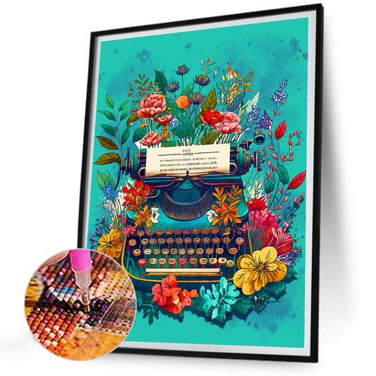 Writer Clip Art - Full Round Drill Diamond Painting 30*40CM