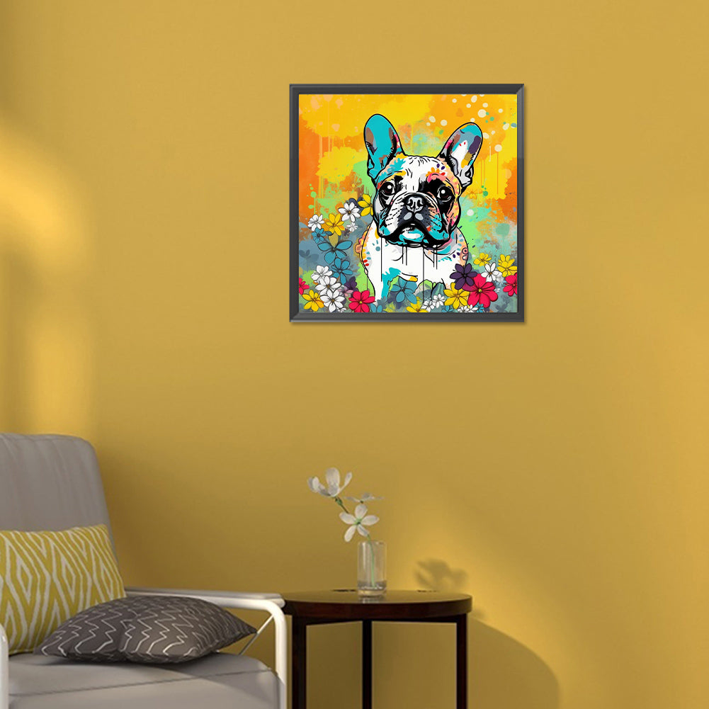 Calm Dog - Full Round Drill Diamond Painting 30*30CM
