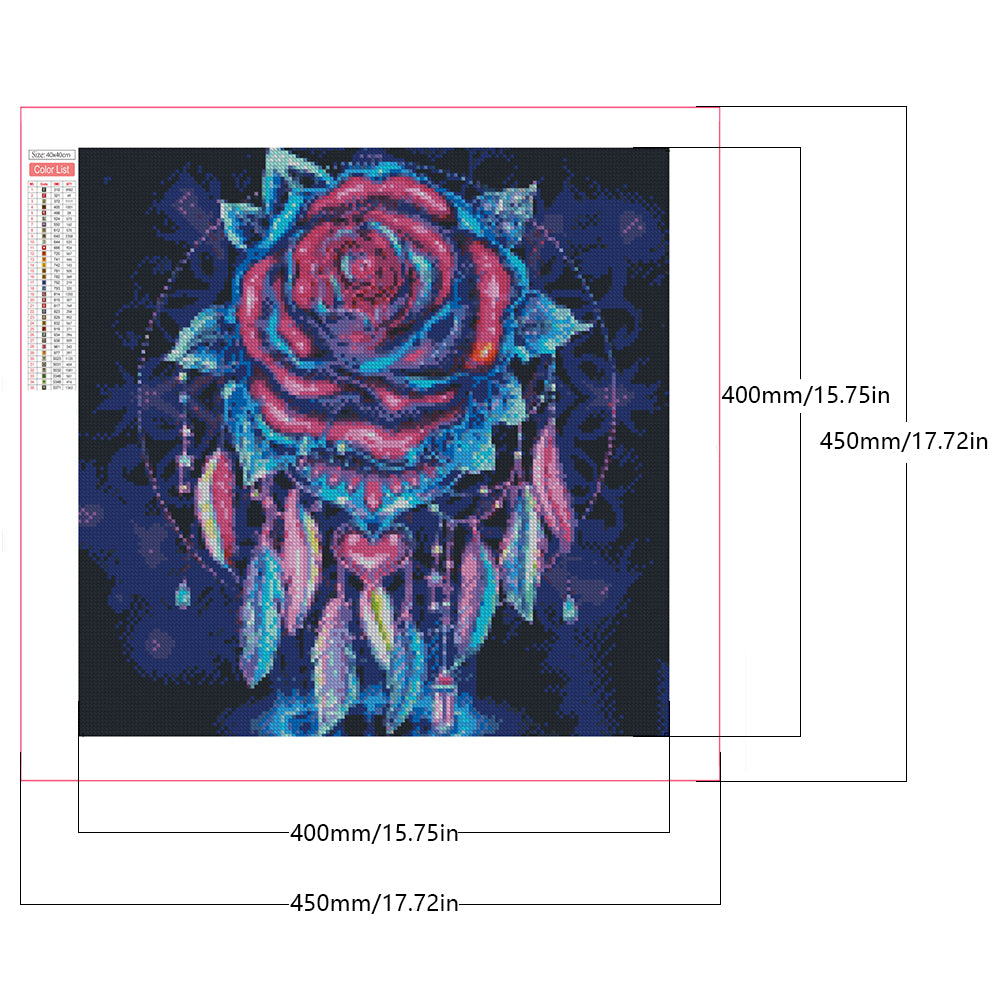 Dark Purple Dream Catcher - Full Square Drill Diamond Painting 40*40CM